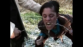 Crazy girl hardcore pee action